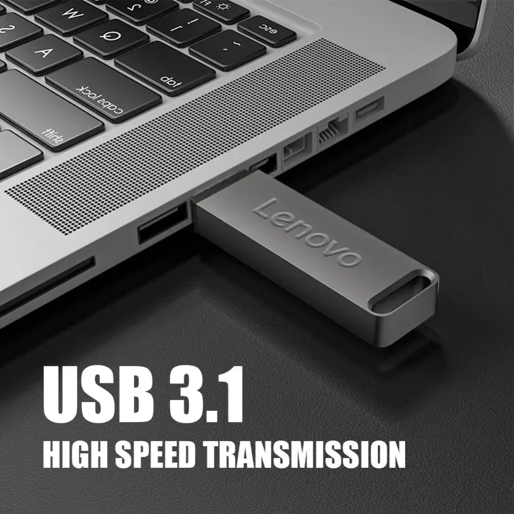 Фото Флэш-накопители Lenovo 2 ТБ Usb 3,0 Mini, высокоскоростной металлический флеш-накопитель, 1 ТБ, 512 ГБ, портативный накопитель, водонепроницаемая память, U-диск №4