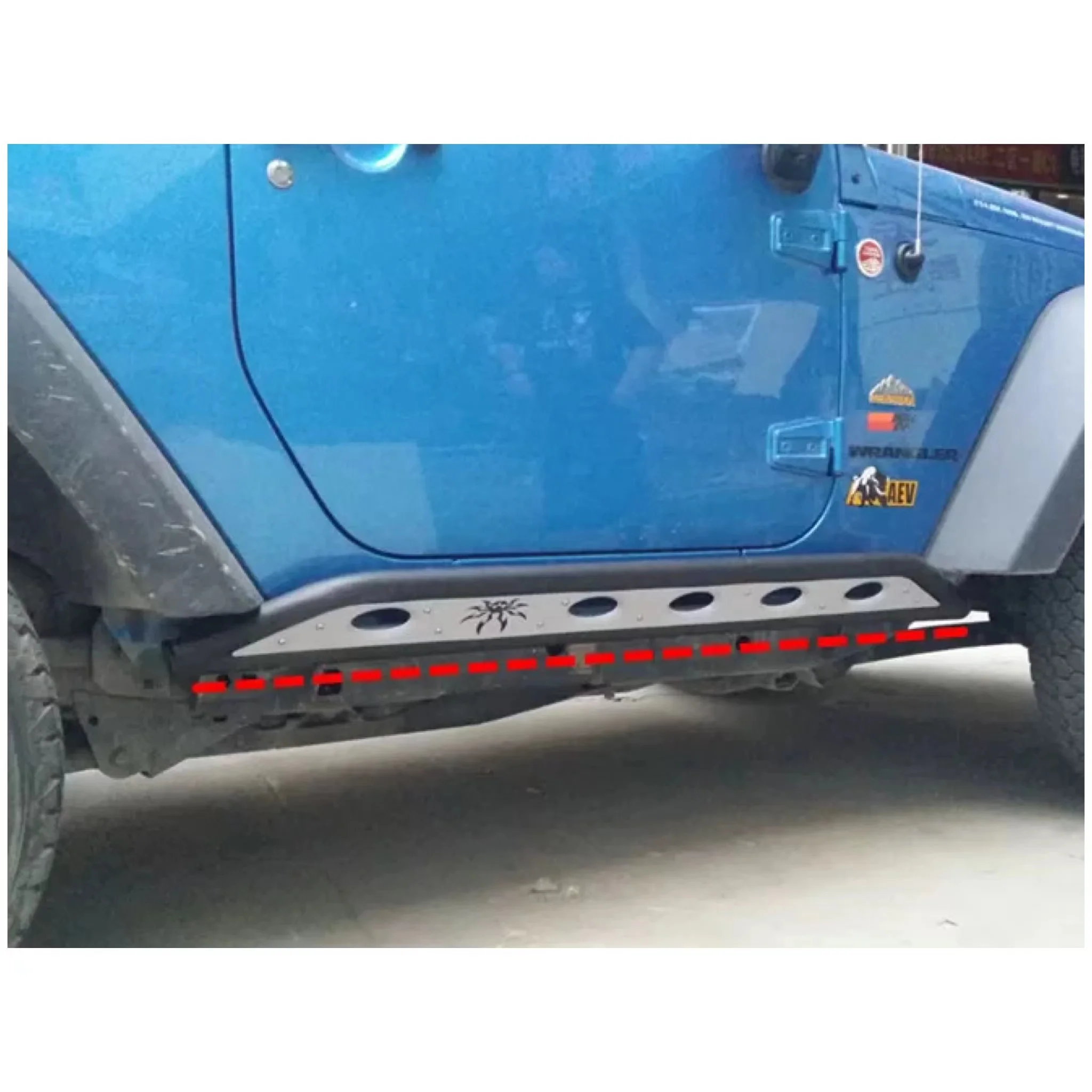 Боковая ступенька слайдера для Jeep JK Wrangler 2-дверный