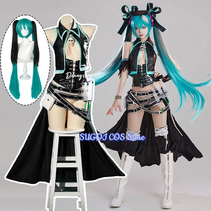Аниме-игра MIKUUU Косплей MIKUUU Formula Костюмы Костюм Кожаные топы, юбки Костюмы Униформа для ролевых игр Комплект бикини Аниме Косплей