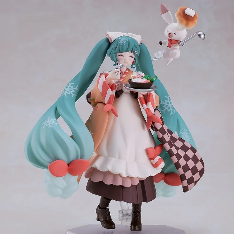 Фото Max Factory Original Vocaloid Hatsune Miku Rabbit Yukine Figma # EX‐068 Снег, Зимняя деликатес Вер. Фигурка Гаражный комплект №3