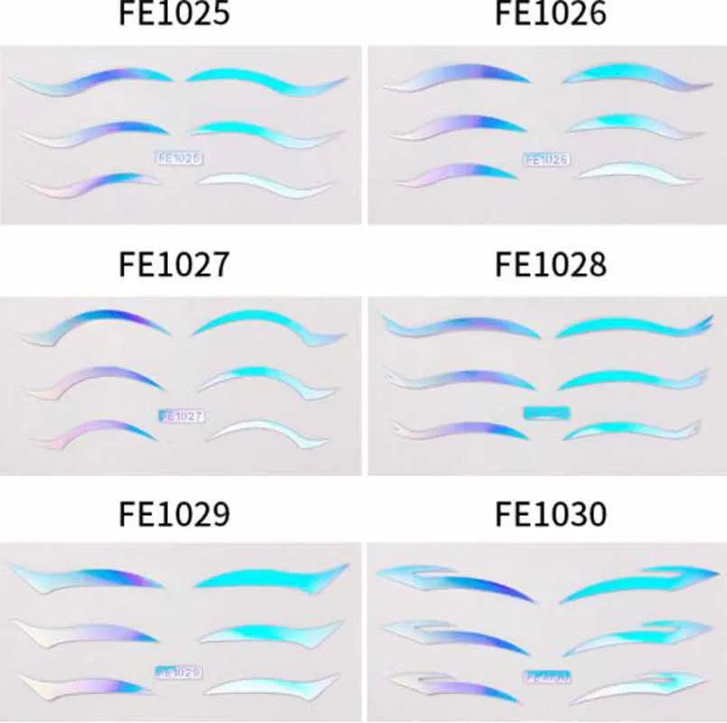 Фото Laser Eyeliner Sticker Butterfly Star Double Eyelid Face Makeup Tattoo Decals Festival Night Event Party Eye Adhesive Decoration №5