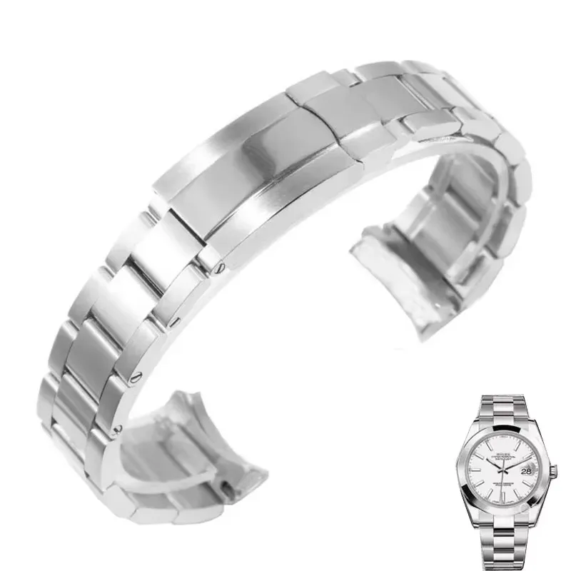 Ремешок для часов 20 мм 21 мм для Rolex Oyster Perpetual Datejust DAYTONA SUBMARINER, роскошный мужской ремешок для часов, браслет из нержавеющей стали 904L