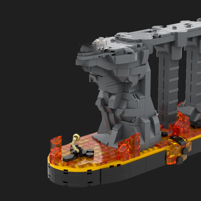 Популярная кольцевая модель фильма MOC, строительные кирпичи, пламя, рок, вулкан, модульная технология, подарки, праздник, сборка, детские игрушки, костюм (art.: 3920cfd1bf8ab) - 3920cfd1bf8ab