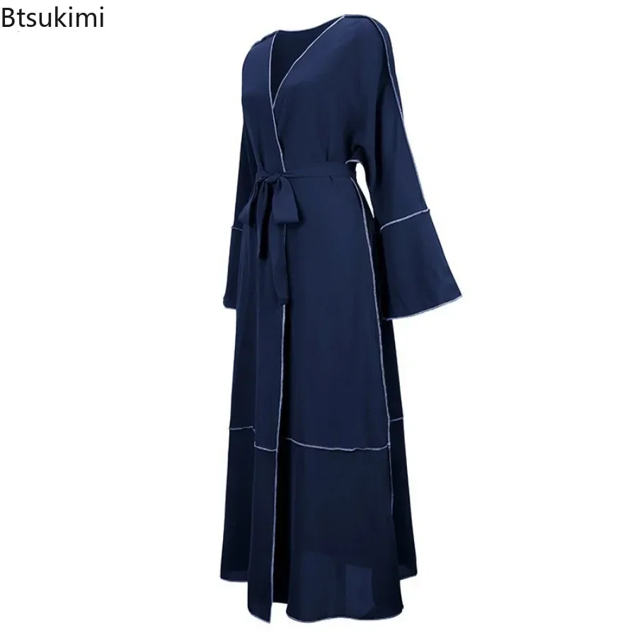 Фото Женское платье Abaya, Дубай, Турция, ислам, марок, арабский пакистанский мусульманский хиджаб, длинное платье для женщин, Longue Femme Musulmane №3