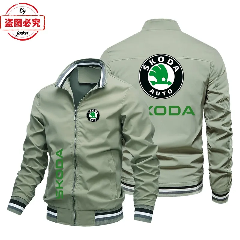 WRC rally Skoda racing logo jacket loose long sleeve top stand-up collar jacket skoda logo jacket (art.: 3920ca3833188) - 3920ca3833188