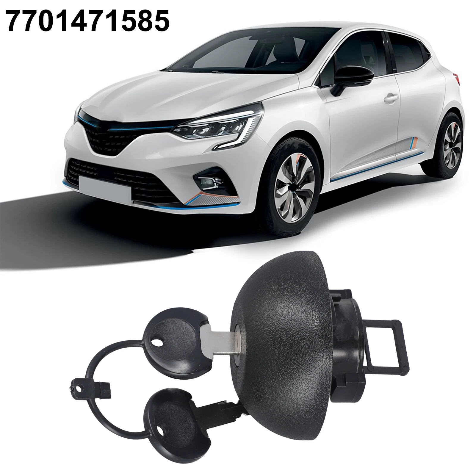 Фото Крышка топливного бака автомобиля с двумя ключами для Clio, Kangoo, Laguna, Mégane 7701471585   Крышка топливного бака с блокировкой автомобиля №3