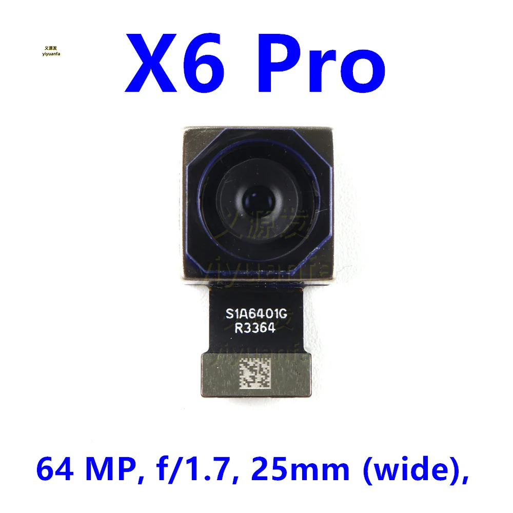 Фото Задний большой основной модуль камеры для Xiaomi Poco X6 Pro 2311DRK48G, 2311DRK48I маленькая фронтальная камера с гибким кабелем Ultrawide №3