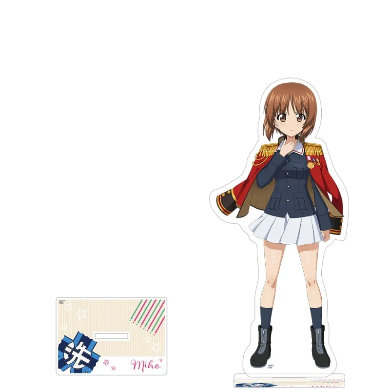 Фигурка аниме GIRLS und PANZER Alice Shimada Nishizumi, акриловая фигурка, подставка, модель, тарелки, украшения для мальчиков и девочек, коллекционные игрушки, подарки