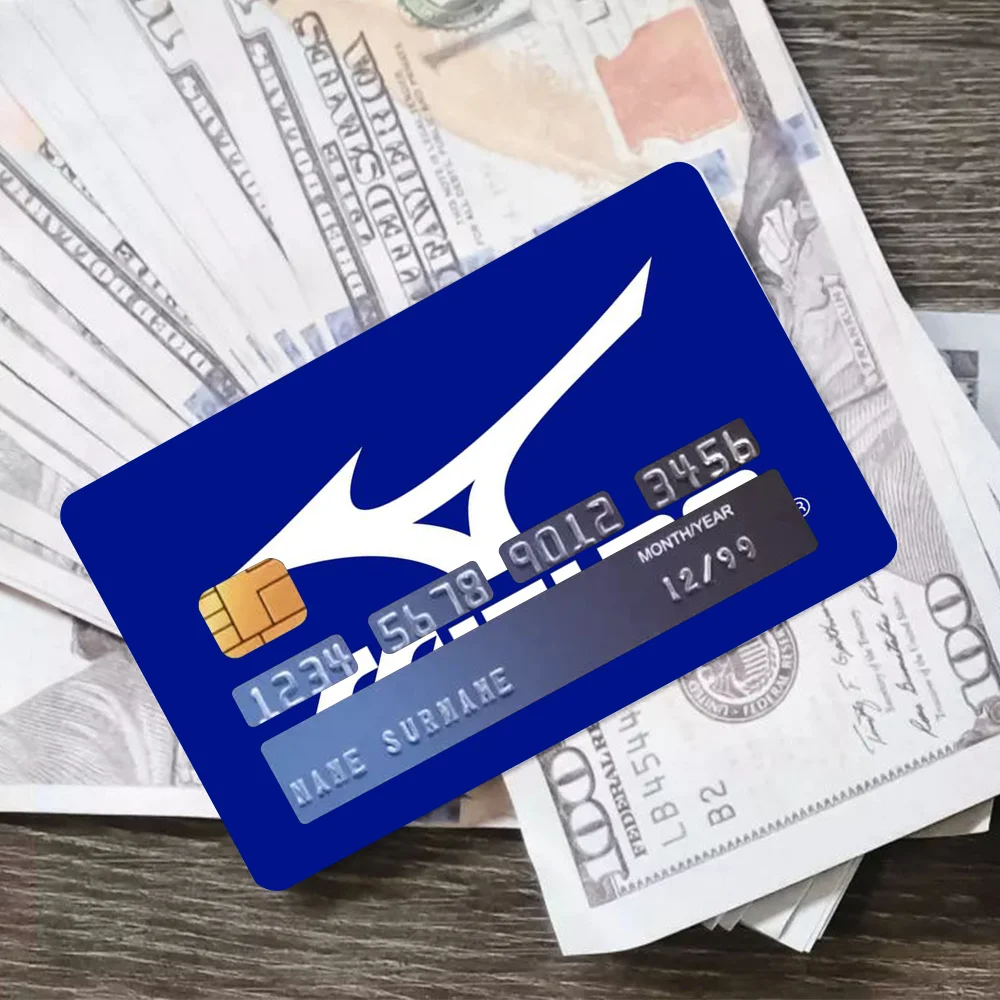 Фото Модные наклейки для Mizuno, наклейки для банковских кредитных карт, кожный чехол для карты метро, водонепроницаемые съемные наклейки для дебетовых чехлов №3
