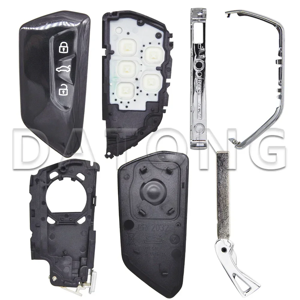 Чехол для автомобильного ключа Datong World для VW Volkswagen Golf MK8 Polo ID3 ID4 Tiguan Skoda Octavia, сменный чехол для сиденья