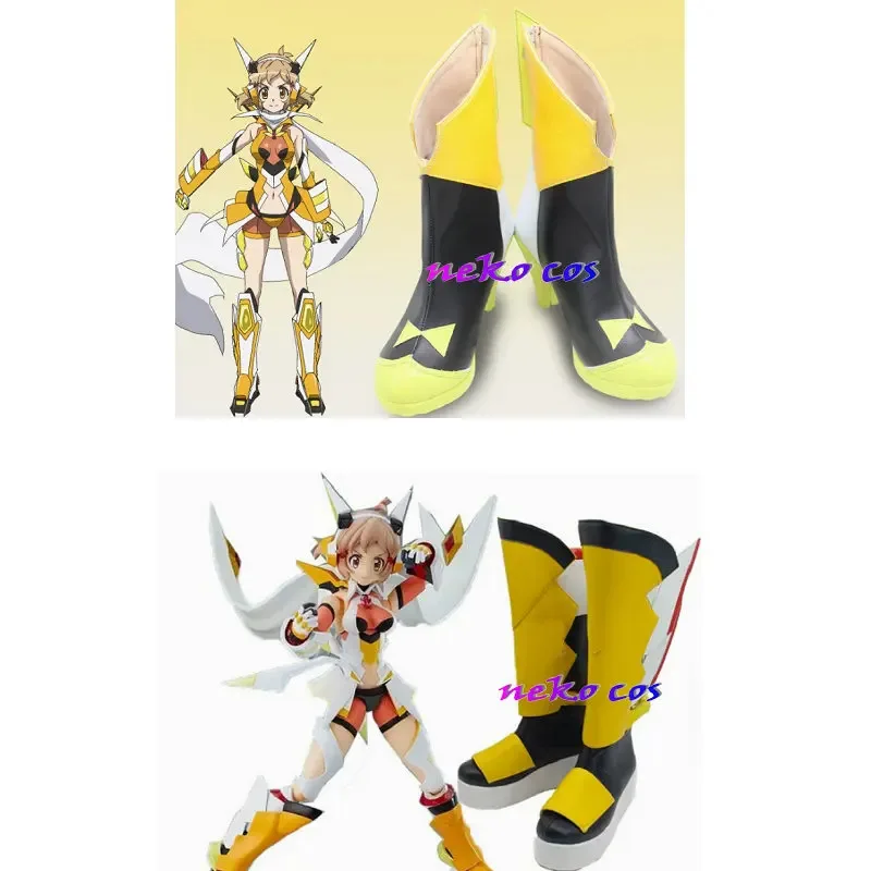 nekocos тахибана hibiki Senki Zessho Symphogear GX Косплей Костюм Обувь индивидуального размера сапоги