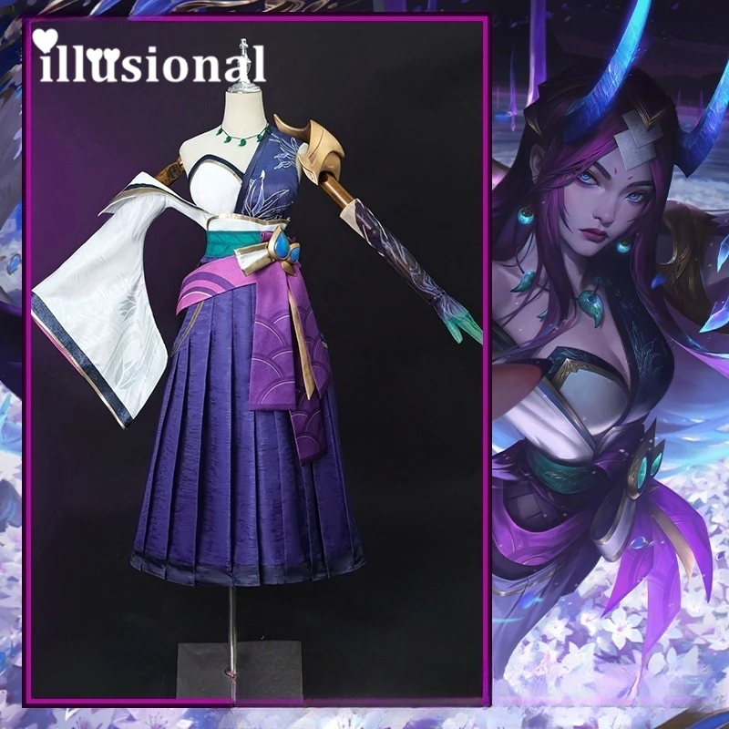 Иллюзионные костюмы для косплея LOL Irelia, аниме Irelia The Blade Dancer, платье, костюм на Хэллоуин