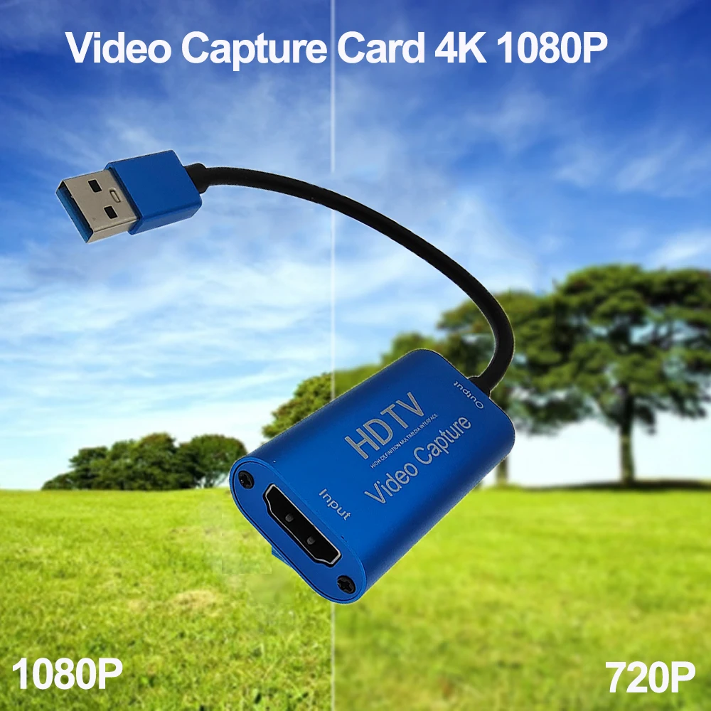 HD 1080P HDMI-совместимая с USB 3,0 карта для захвата видео USB 60fps видеозахват для ПК игровой камеры запись живой трансляции