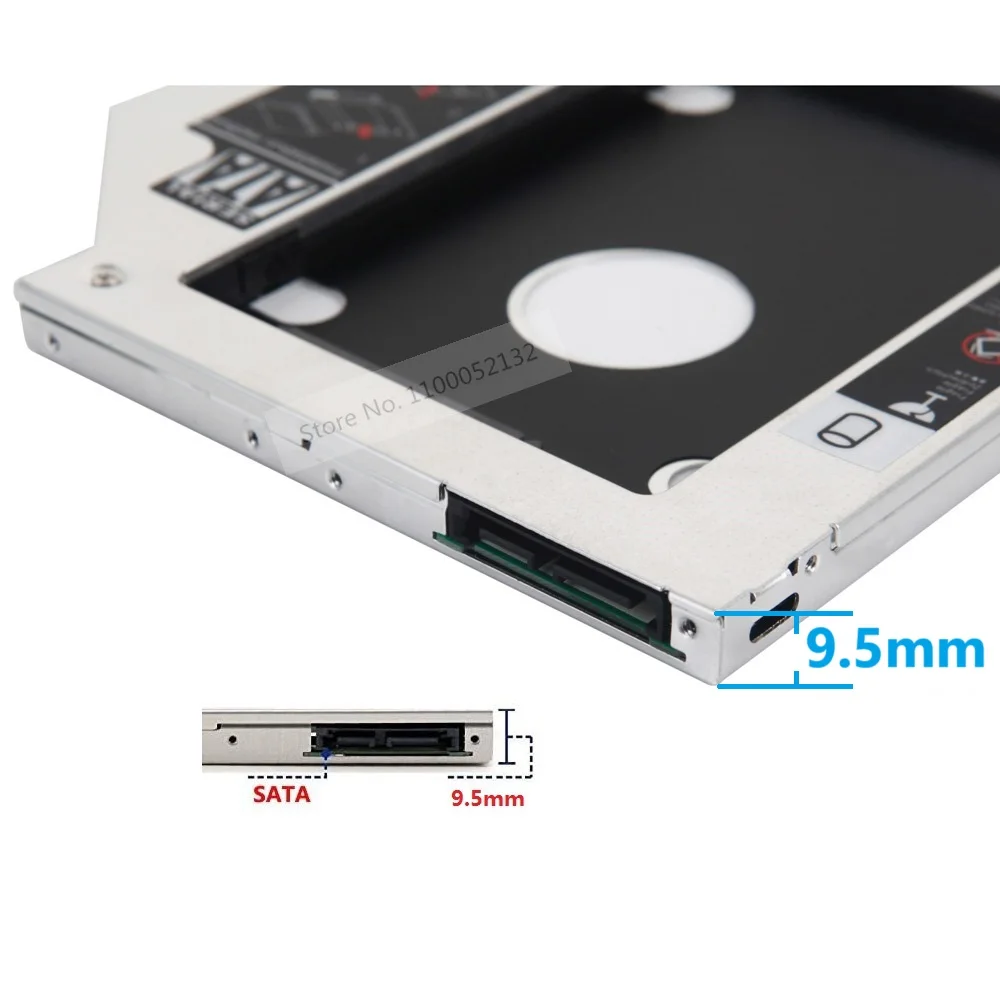 Фото 2-й жесткий диск HDD SSD корпус оптический Caddy SATA для Lenovo IdeaPad Z50-70 Z50-75 E50-70 Z70-80 Z51-70 G51-35 G50-80 G70-80 №4