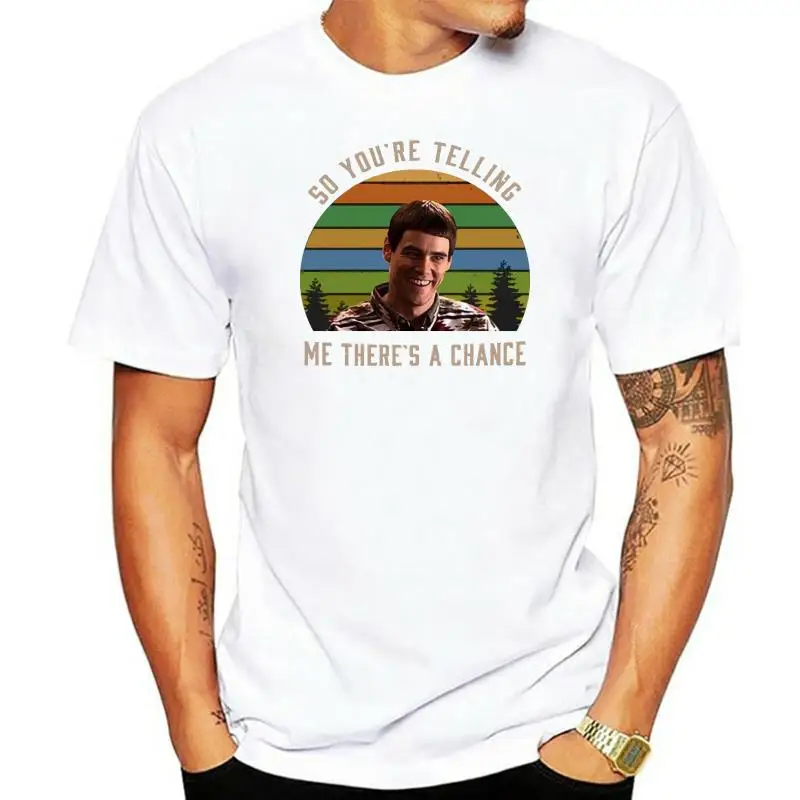 Черная мужская футболка Dumb And Dumber Lloyd Christmas So You Are Telling Me S-6XL