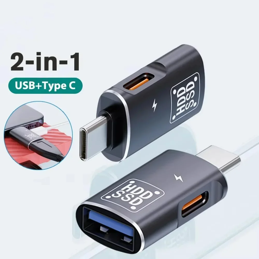 Адаптер OTG Type-C Адаптер USB-C «папа» на «мама» USB 2.0, подходит для подключения OTG к MacBook, Xiaomi, Huawei, Samsung
