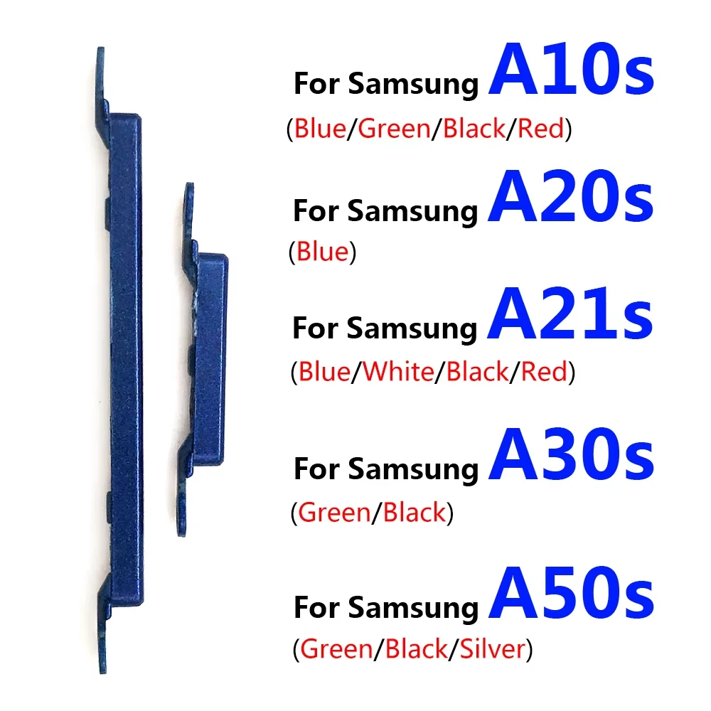 Новая боковая клавиша питания + кнопка регулировки громкости для Samsung A10S A20S A21S A30S A50S запасная часть аксессуары для мобильных телефонов