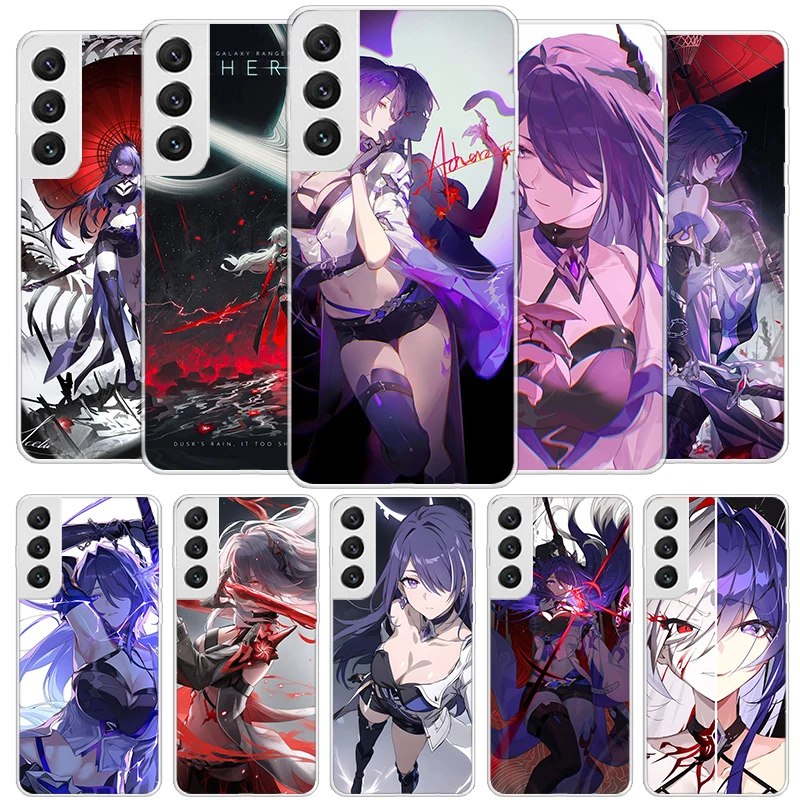 Чехол для телефона Honkai Star Rail Acheron, мягкий чехол для Samsung Galaxy S24 Ultra S23 S22 S21 S20 FE S10 Plus S10E S9 S8