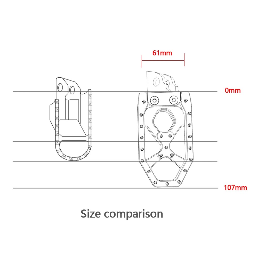 Фото Мотокросс для Suzuki RM85 RM85 DR Z250 Z125L 200 250 350 650/SE 650SE 650 SE подножки подножки аксессуары для мотоциклов №5