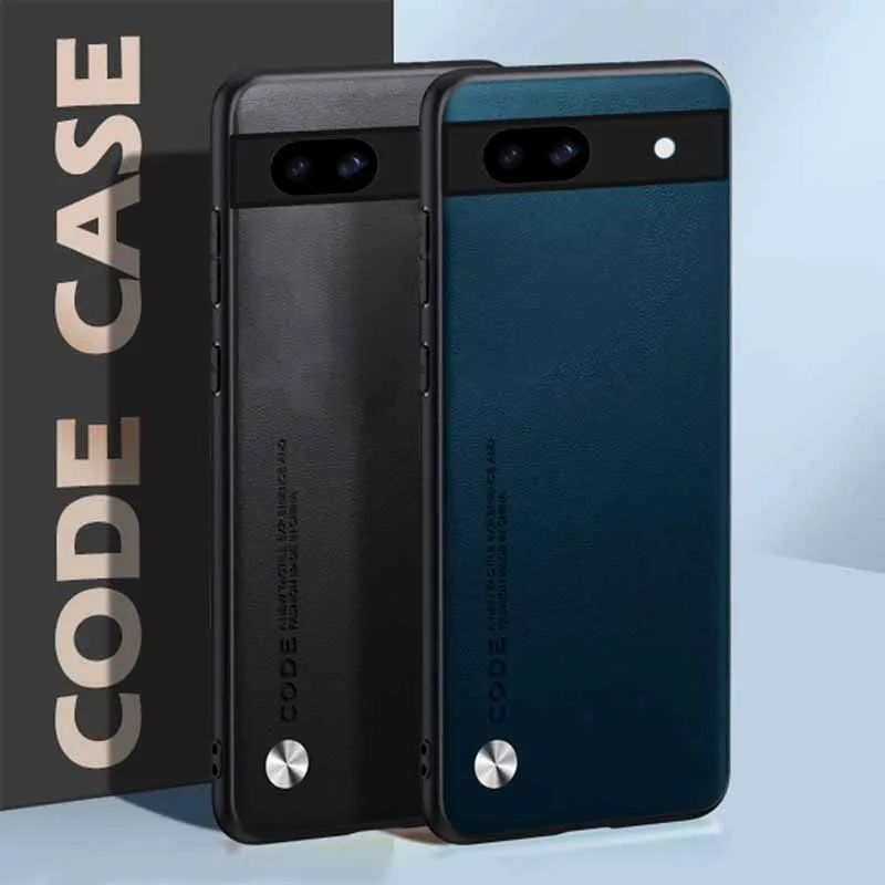Противоударный защитный чехол из простой кожи для Google Pixel 8a 8 a 9 Pro Pixel 9 Pixel 8a 5G, мягкая силиконовая задняя крышка в рамке ﻿