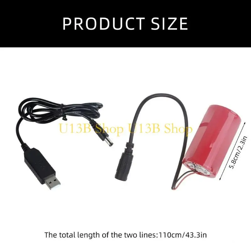 U13B USB до 1,5 В LR20 D Аккумулятор elminators Кабель для дистанционного управления USB Power Cable (art.: 3920cfbfb719f) - 3920cfbfb719f