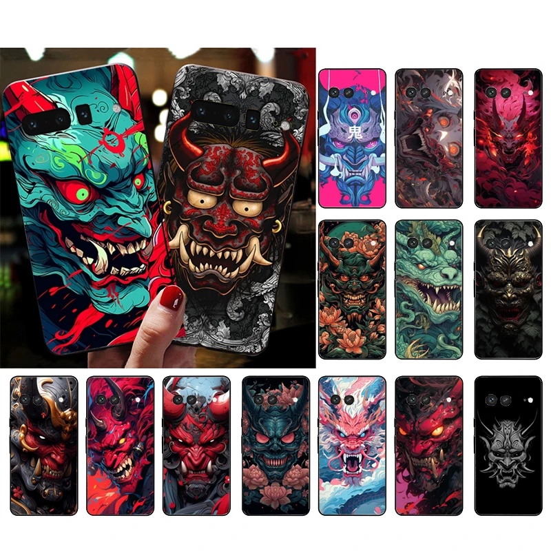 Oni Mask, Япония, искусство Φ для Google Pixel 8 7 Pro 7A 7 6A 6 Pro 5A 4A 3A Pixel 4 XL Pixel 5 6 4 3 3A XL