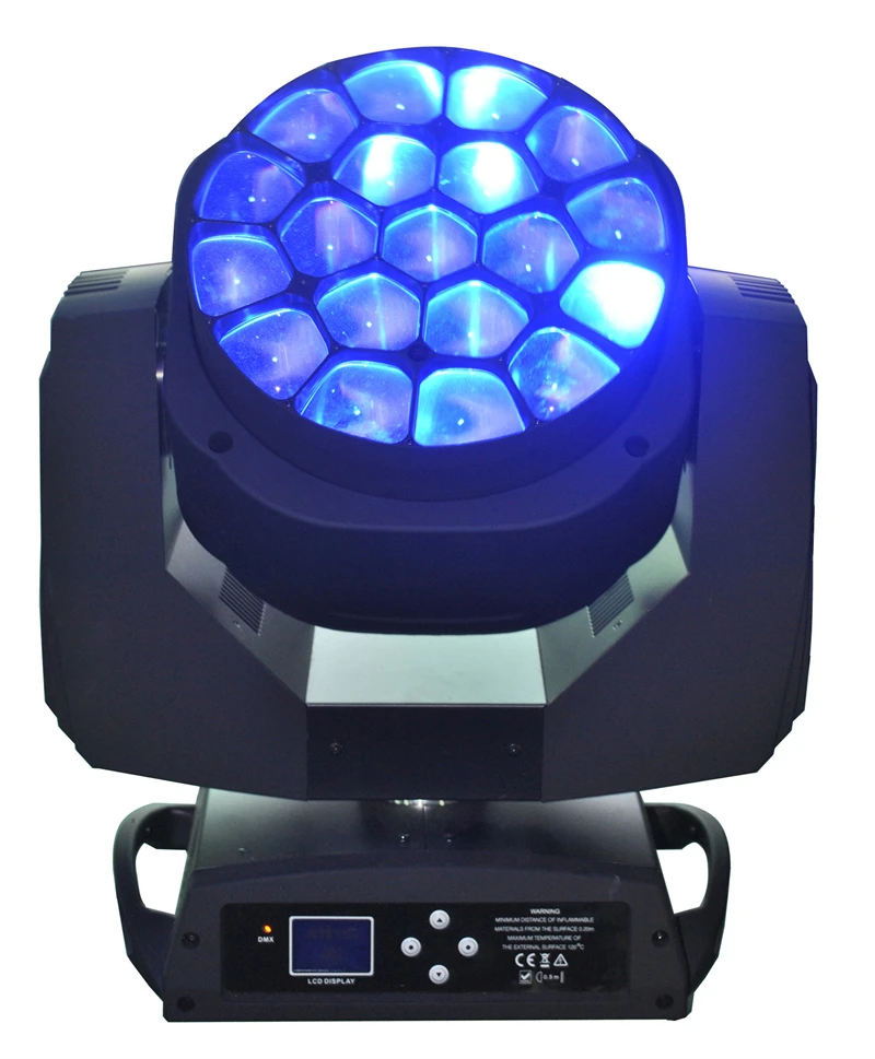 6 шт., светодиодные движущиеся головки Bee Eye Dj 19*15 Вт, светодиодные rgbw 4в1 B EYE Beam Clay Paky Beam, светодиодный светильник с подвижной головкой