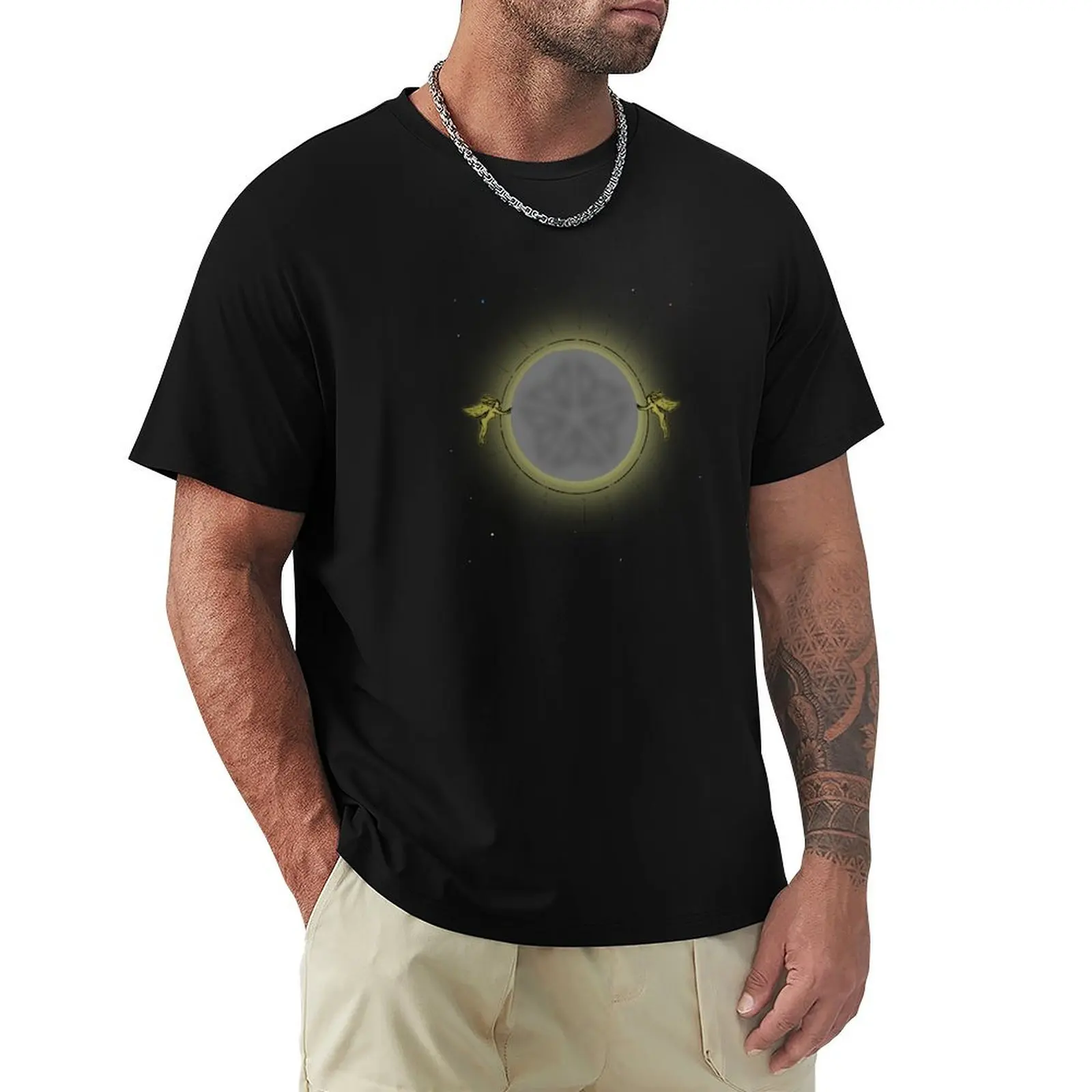 Футболка Rochester Eclipse, новое издание, одежда, рубашка в стиле аниме, тяжелые мужские футболки, повседневные стильные футболки