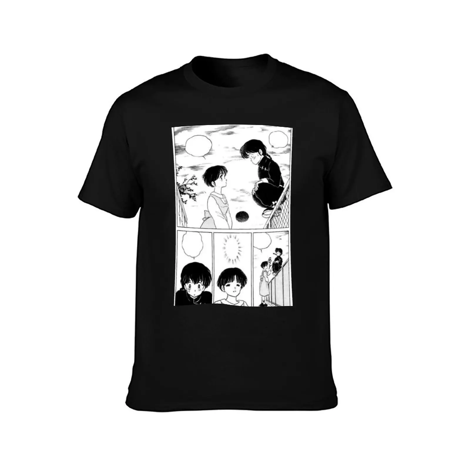 Фото Ranma and Akane Love - Футболка с коллекцией Ranma 1/2, мешковатые рубашки, быстросохнущая милая одежда, рубашки для мужчин №2