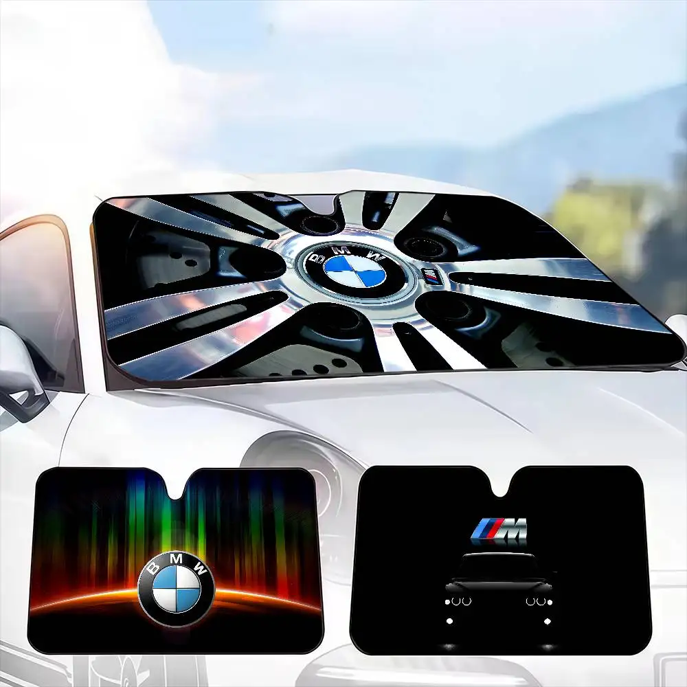 Модный красный автомобильный солнцезащитный козырек B-BMW-Cool, защита от ультрафиолета, передняя козырек, солнцезащитный козырек, защитный чехол