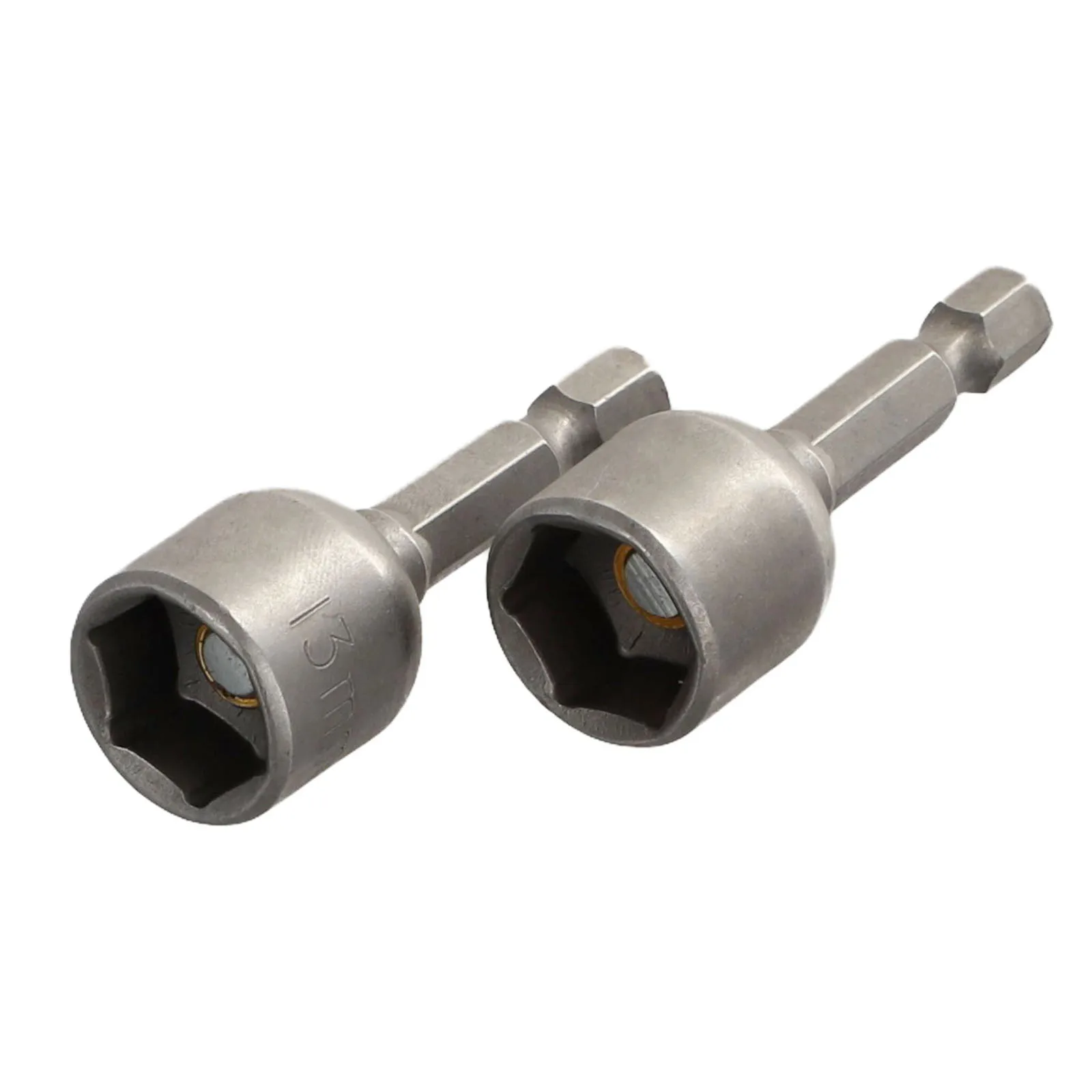 Фото 2PCS 6-13mm Socket Nut Screwdriver 1/4in Hex Electric Drill Bit Quick Release Power Nut Driver Socket Adapter №5