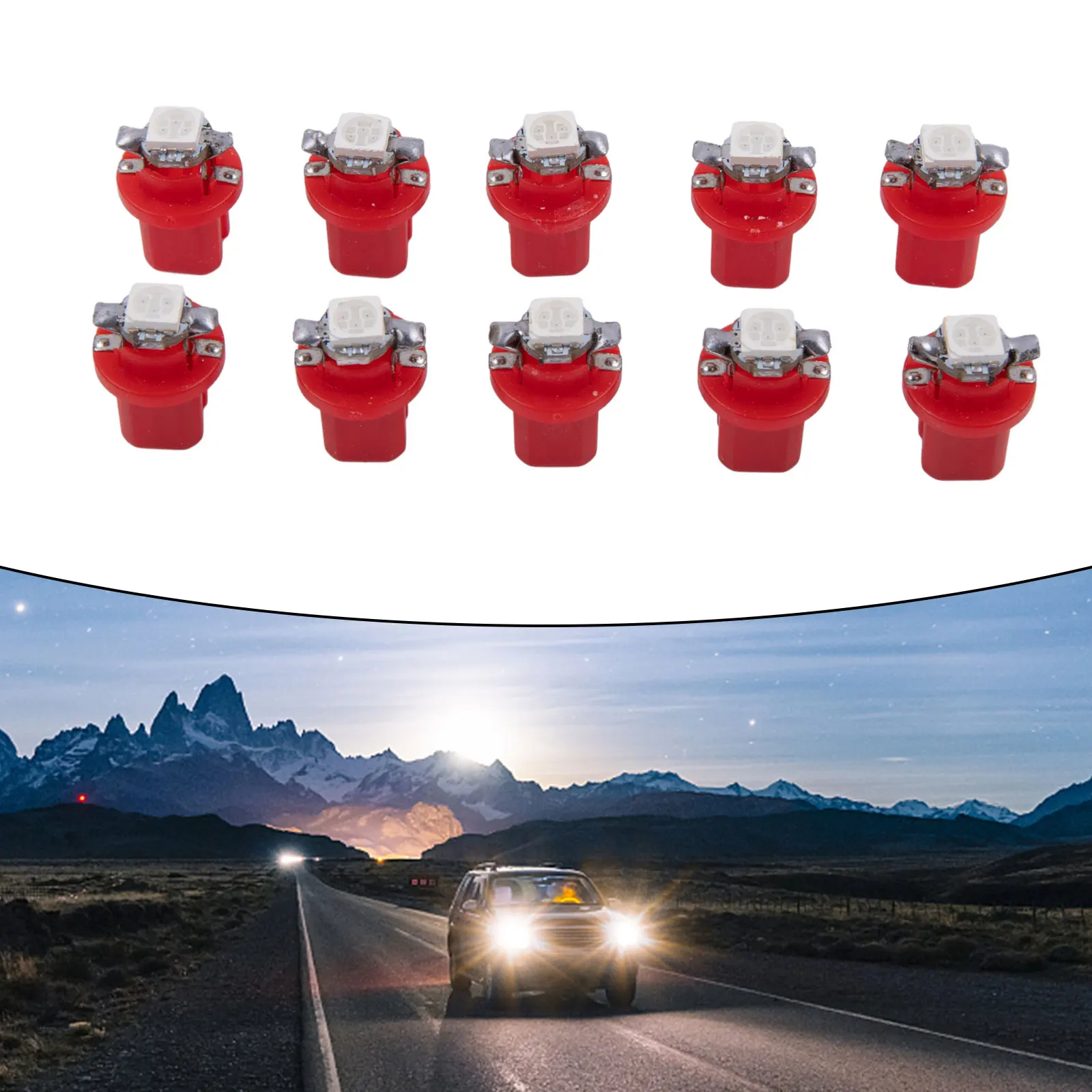 10xT5 B8.5D 5050 SMD Автомобильная Лампа для приборной панели
