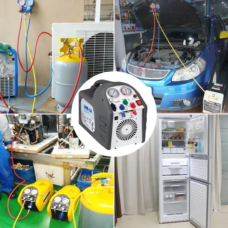 VEVOR Машина для восстановления хладагента HVAC Портативный компрессор кондиционера с фитингом для труб 1/2 л.с. для всех обычных CFC HFC HCFC
