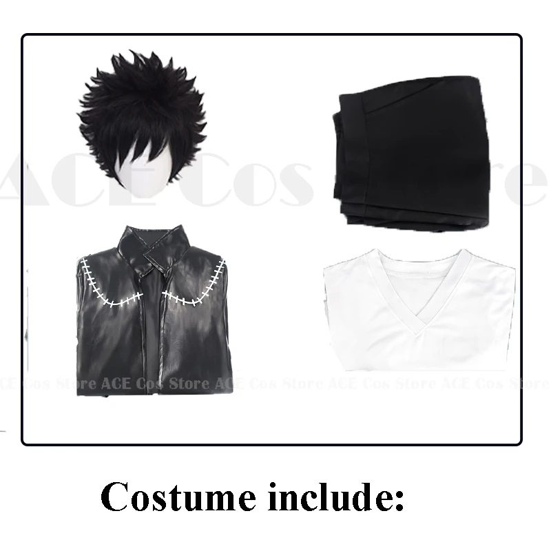 Костюм для косплея Dabi Hero Boku Toya Todoroki парик Dabi Косплей академия полный комплект мужской черный костюм Хэллоуин (art.: 3920c64ffc439) - 3920c64ffc439