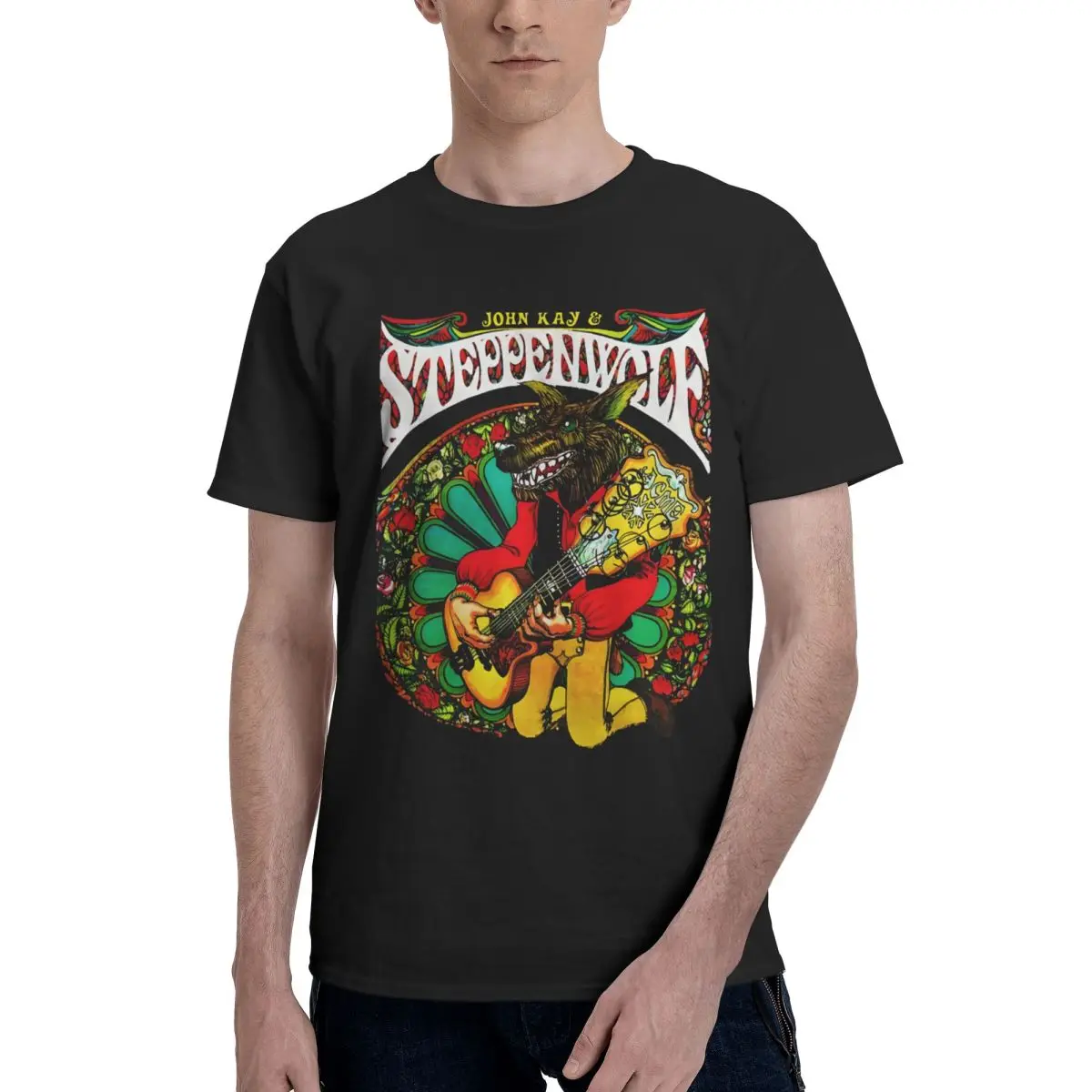 Steppenwolf, черная работа, унисекс, 100% хлопок, повседневный дышащий удобный топ, забавные футболки Ugus, мужская футболка