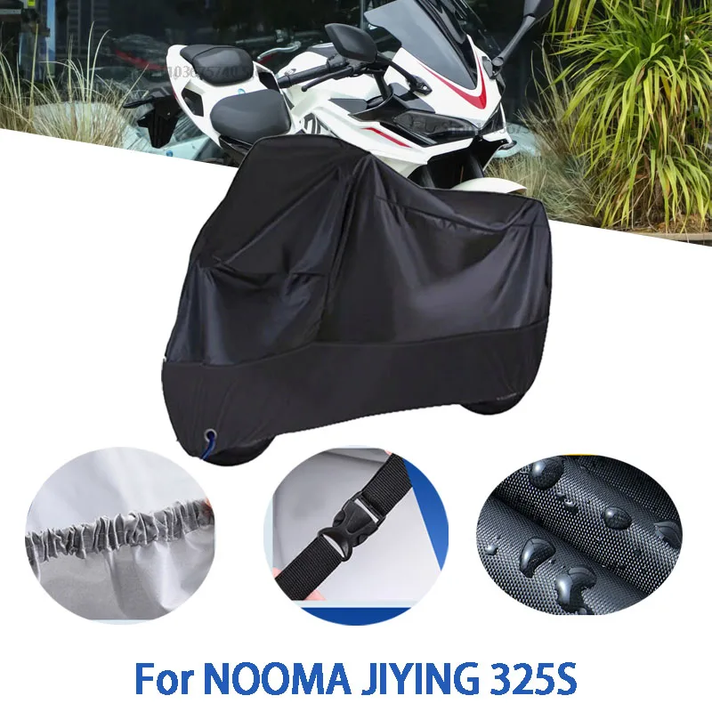 Полные чехлы для мотоцикла NOOMA JIYING 325S, автомобильные чехлы на открытом воздухе, защита от солнца, пыли, без ушей, утолщенные оксфордские чехлы, аксессуары Аксессуары для мотоциклов