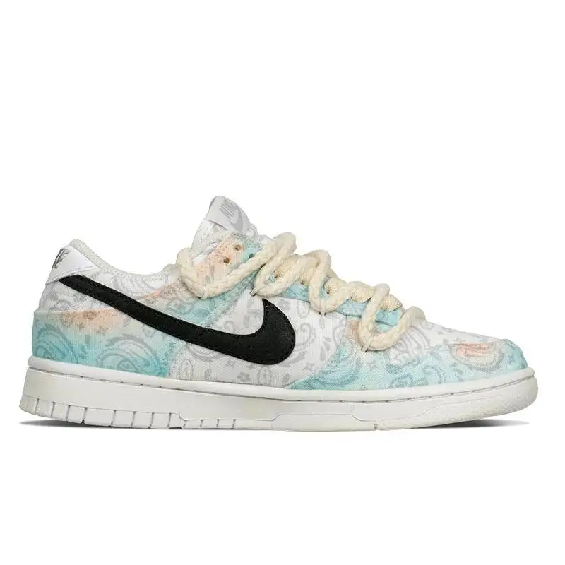 Фото 【Настроить】Nike Dunk Обувь для скейтбординга Женские кроссовки DJ9955-100 №3