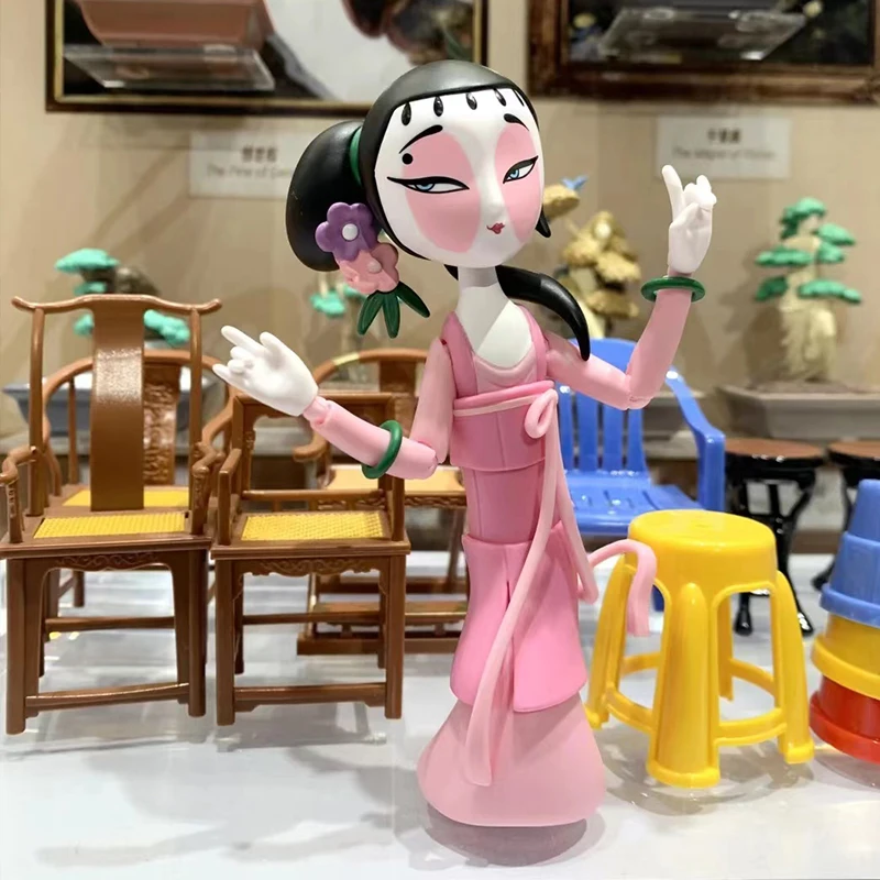 52TOYS Tianshu Qi Tan Xian Move Up Заводная подвижная глухая коробка Классическая анимационная кукла Игрушечный орнамент Детские игрушки Подарок на день рождения