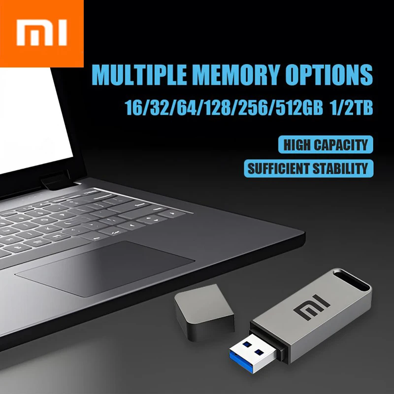 Фото USB-флеш-накопитель Xiaomi Pen Drive 3.1 2 ТБ, высокоскоростной переносной металлический USB-накопитель большой емкости на 1 ТБ для устройств хранения компьютеров №5