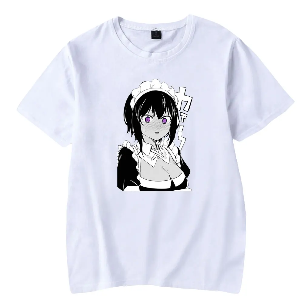 Фото 2023 Saikin Yatotta Maid ga Ayashii T shirt Streetwear Short Sleeve Anime Tees Cosplay Pullover Fashion Crewneck Tshirt Tops №2