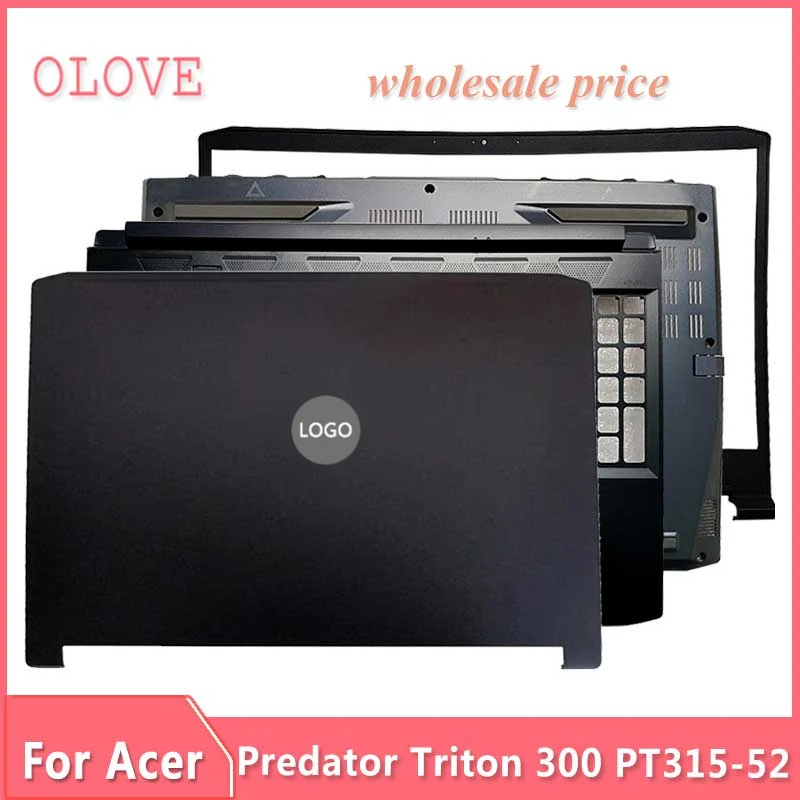Новинка для ноутбука Predator Triton 300 PT315-52, задняя крышка ЖК-дисплея, передняя рамка, верхняя подставка для рук, Нижняя основа, строгие петли для клавиатуры