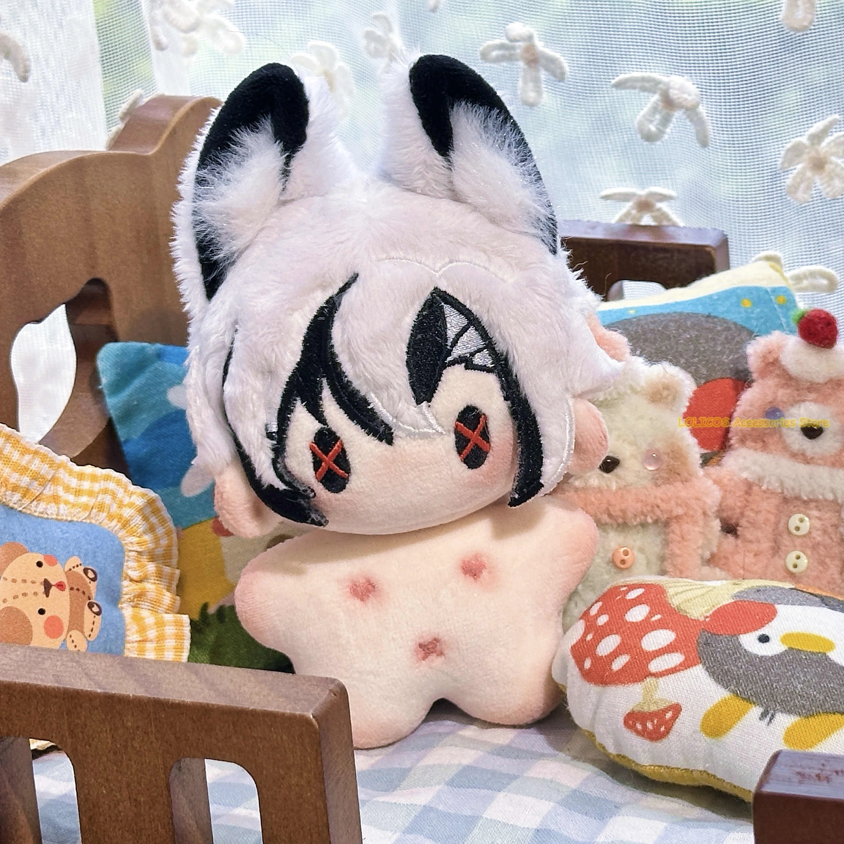 Игра Genshin Impact Arlecchino The Knave Косплей Милый 10 см Мини Данго Косплей Kawaii Подвеска Аниме Рождественский Подарок