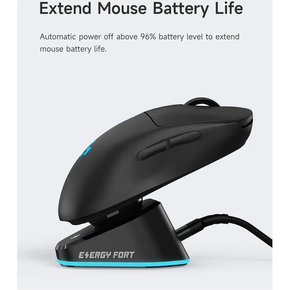 Фото Беспроводная мышь для Logitech G403 G502 X Plus G703 G903/GPW1/2G Pro X, игровая мышь, зарядная док-станция, оптовая продажа №2