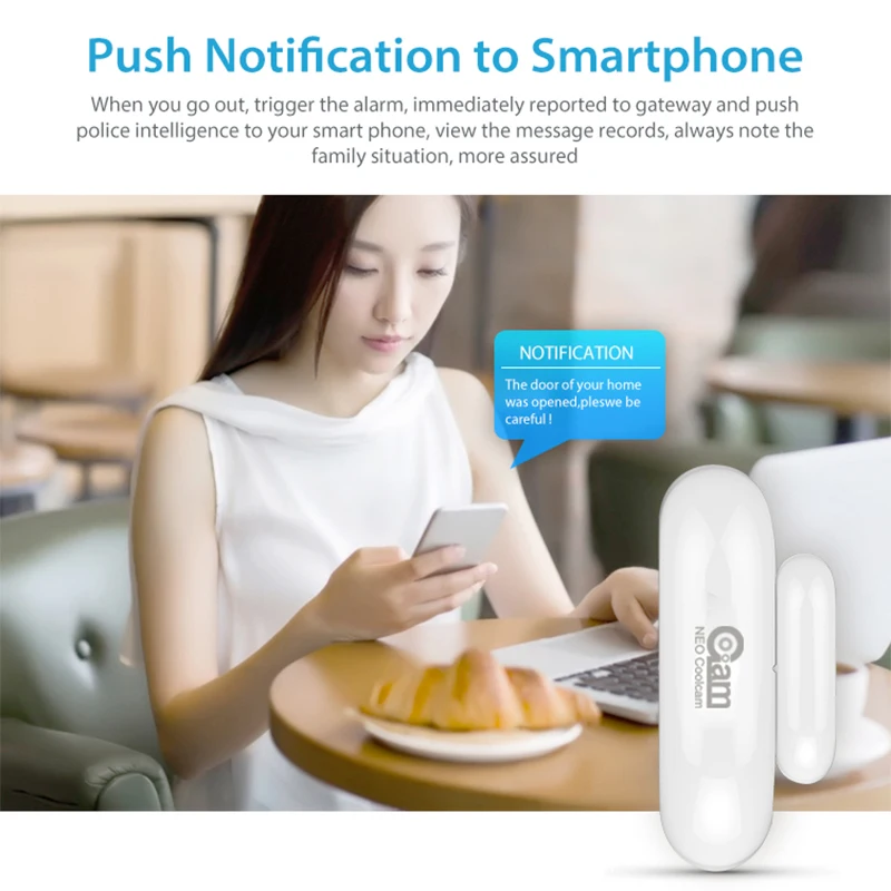 NEO Z-Wave Plus Датчик двери и окна Датчик автоматизации ЕС 868,4 МГц908,4 МГц921,4 МГц Совместимость с Z wave 300 500 Series (art.: 3920d02bb7534) - 3920d02bb7534