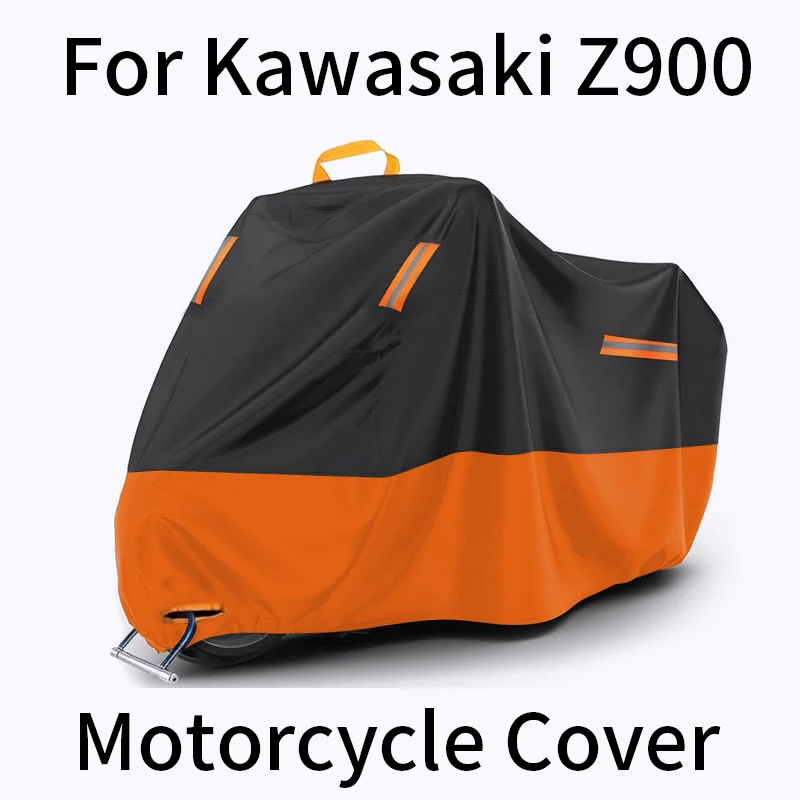 Для Kawasaki Z900, водонепроницаемый УФ-пылезащитный чехол для мотоцикла со светоотражающими полосками, отверстиями для замка и сумкой для хранения Аксессуары для мотоциклов