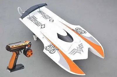 Игрушки Высокоскоростной E22 Волокно Стекло Белый Электрический Гоночный RC Лодка С Мотором Сервопривод ESC Батарея Тукан Игрушки для Взрослых Подарок THZH0021