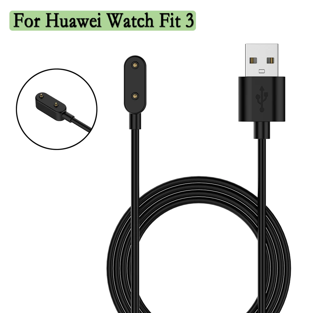 Адаптер питания для Huawei Watch Fit 3, USB-кабель для зарядки, 100 см, зарядное устройство для передачи данных с магнитом для часов Honor Choice