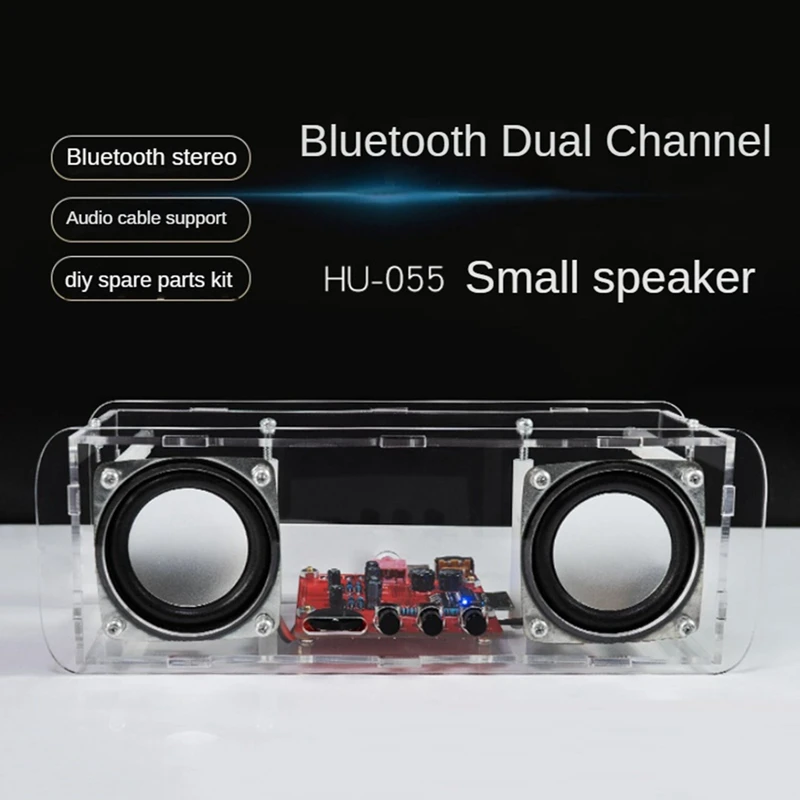 Фото Комплект Bluetooth-динамиков «сделай сам», миниатюрный домашний стерео усилитель звука с USB, электронные наборы «сделай сам» для практики пайки №5