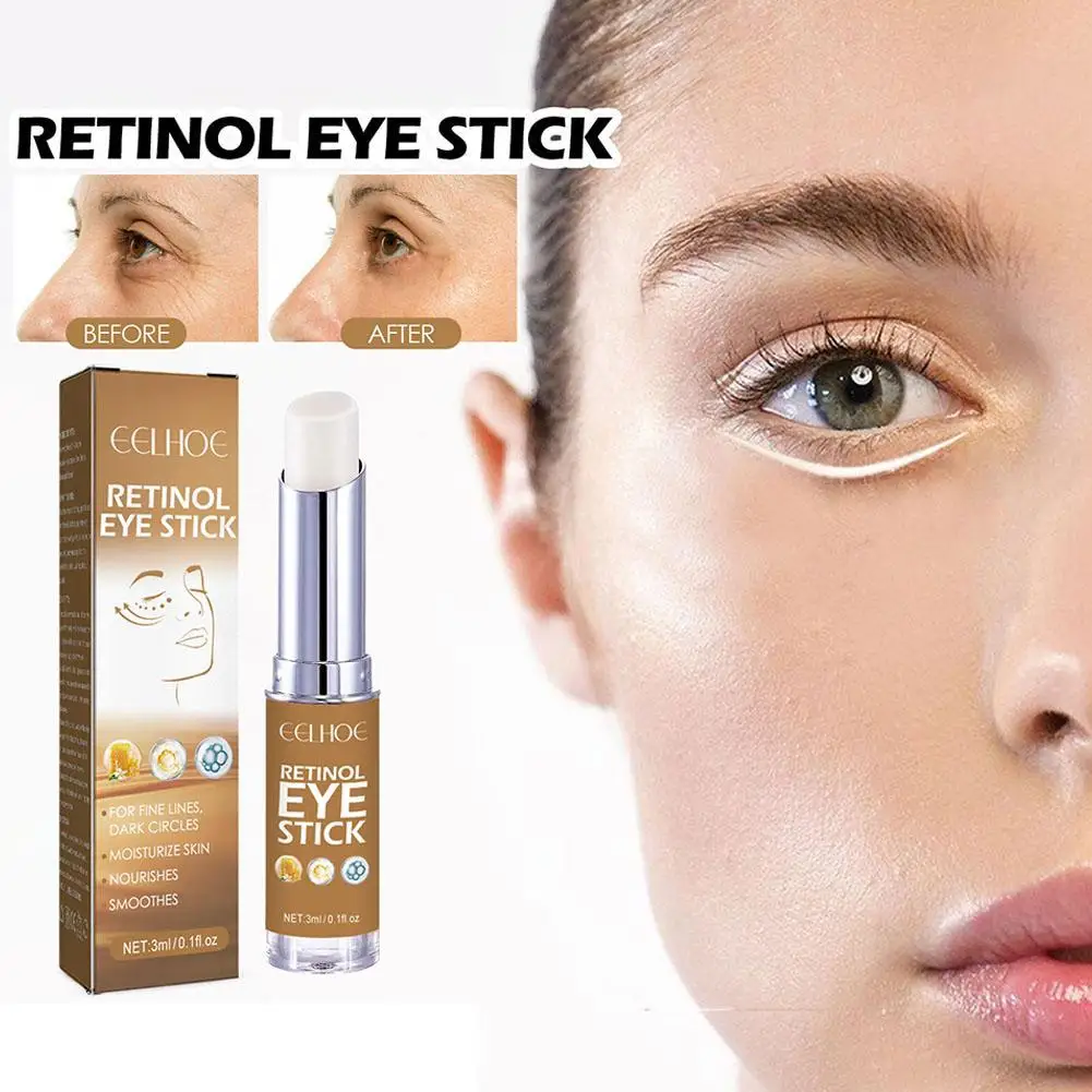 Retinol крем для глаз палочка для удаления морщин против старения уход за кожей вокруг глаз аппарат для темных кругов 3 мл