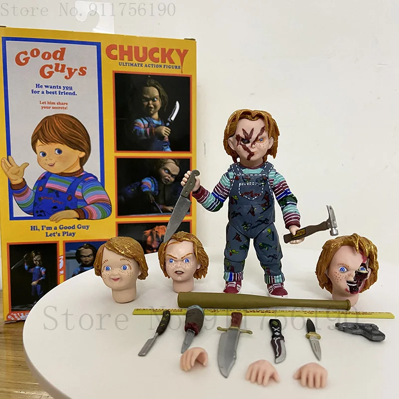 Фото NECA Chucky Dolls Goood Guys Детская игра Ultimate Chucky Фигурка Коллекция Модель игрушки 4 